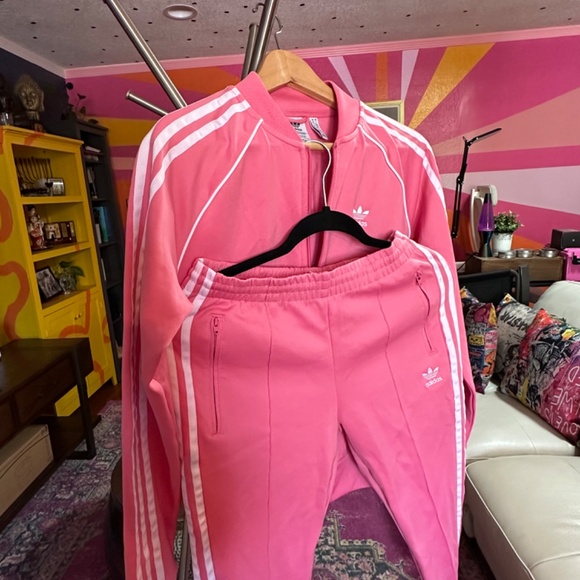 Adidas Adicolor Classics SST Track Pink Set Jacket & Pants Size S - Picture 15 of 15